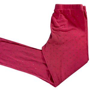 👣 5/$25 - Pink Legging w/ Silver Sparkle Star Print
